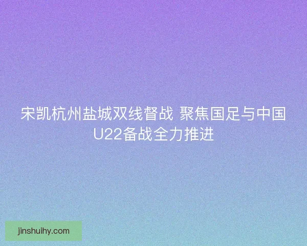 宋凯杭州盐城双线督战 聚焦国足与中国U22备战全力推进